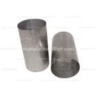 Perforated Stainless Steel 10 Micron Cylindrical Strainer Filter 1