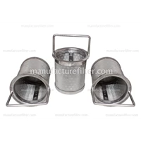 304 Stainless Steel Basket Filter For Liquid Filtering