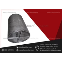 316 Stainless Steel Mesh Basket Filter Element untuk Penyaring Cairan Industri
