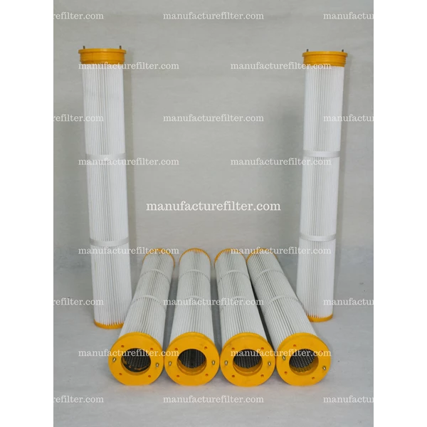 Polyester Spundbond Dust Filter Cartridge Stainless Steel Inner Core Merk DF FILTER PN. DF180-980