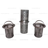 Stainless Steel Wire Mesh Cap Filter Basket Merk DF Filter