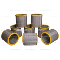 Replacement Stainless Steel Woven Net Pleated Filter Strainer Merk DF Filter